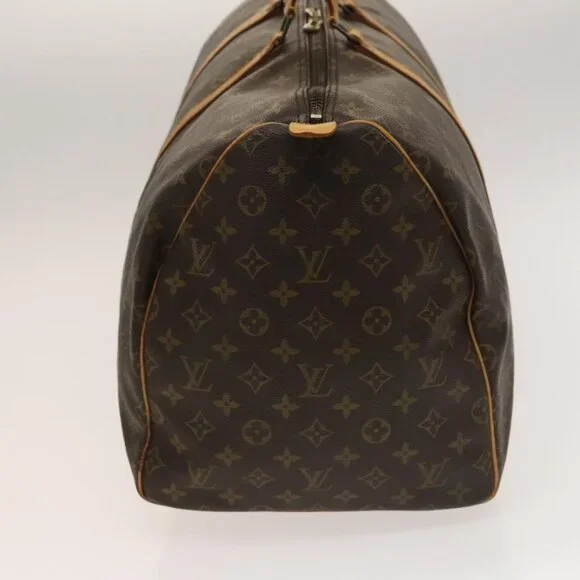 LOUIS VUITTON Monogram Keepall 55 Boston Bag M41424 LV Auth 136945 - Picture 4 of 16